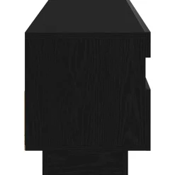vidaXL Mueble de TV 100 x 35 x 40 cm Madera de ingeniería Roble negro