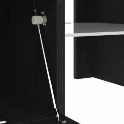 vidaXL Mueble de TV 120 x 35 x 40 cm Madera de ingeniería Roble negro Discount