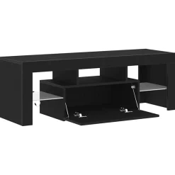 vidaXL Mueble de TV 120 x 35 x 40 cm Madera de ingeniería Roble negro Discount