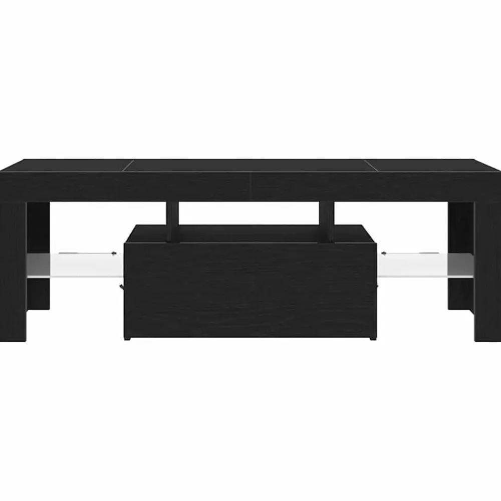 vidaXL Mueble de TV 120 x 35 x 40 cm Madera de ingeniería Roble negro Discount
