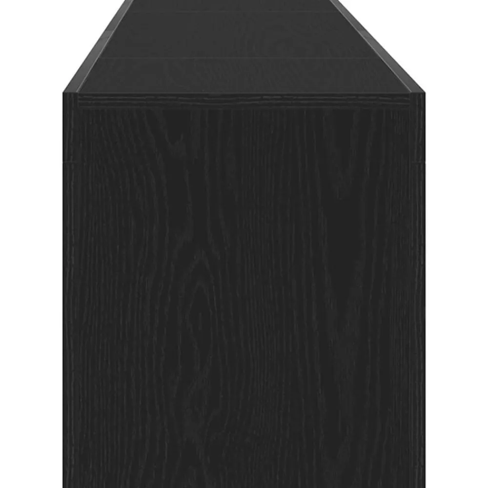 vidaXL Mueble de TV 120 x 35 x 40 cm Madera de ingeniería Roble negro Discount