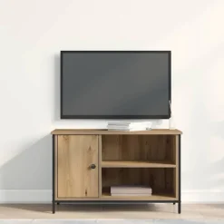 vidaXL Mueble de TV 80 x 40 x 50 cm Madera de ingeniería Roble artisan Online