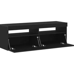 vidaXL Mueble de TV 120 x 35 x 40 cm Madera de ingeniería Roble negro Outlet