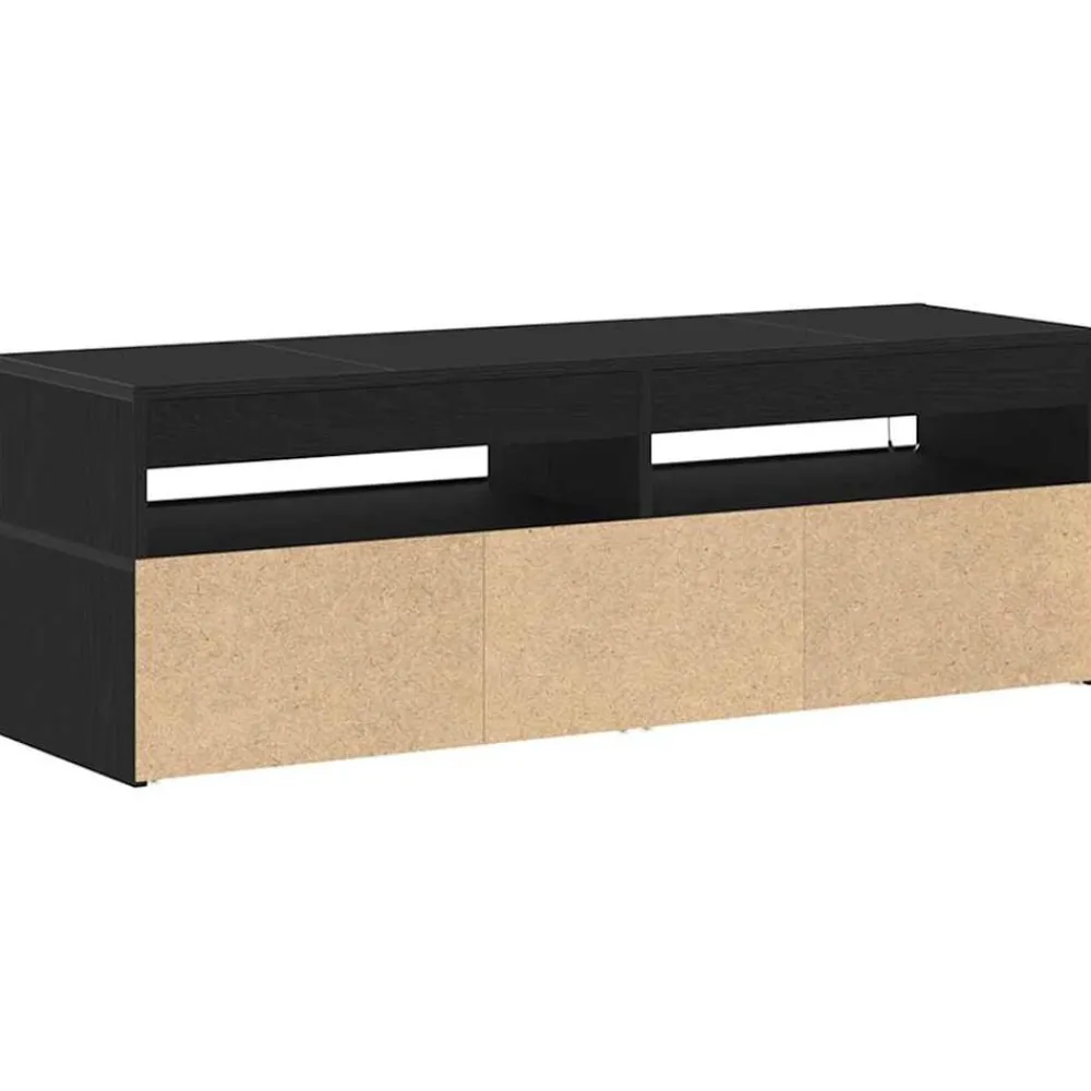vidaXL Mueble de TV 120 x 35 x 40 cm Madera de ingeniería Roble negro Outlet