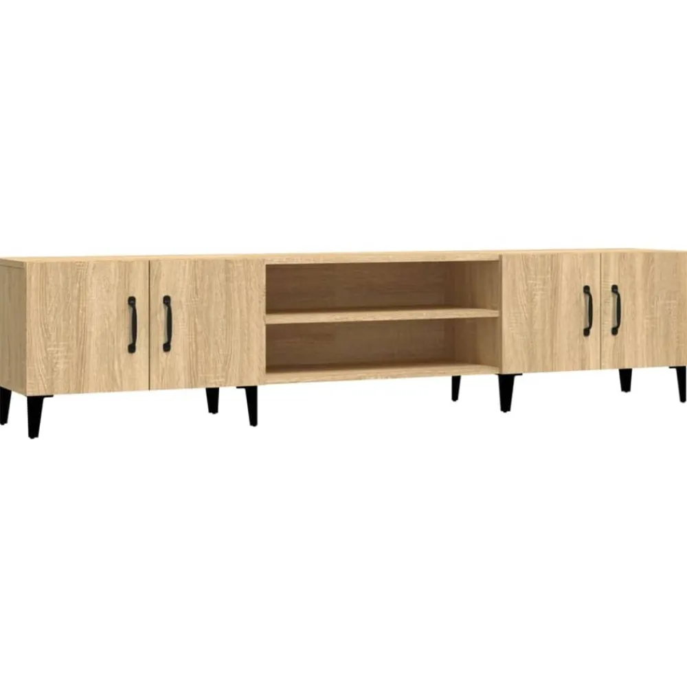 vidaXL Mueble de TV 180x31,5x40 cm madera de ingeniería Roble Sonoma New