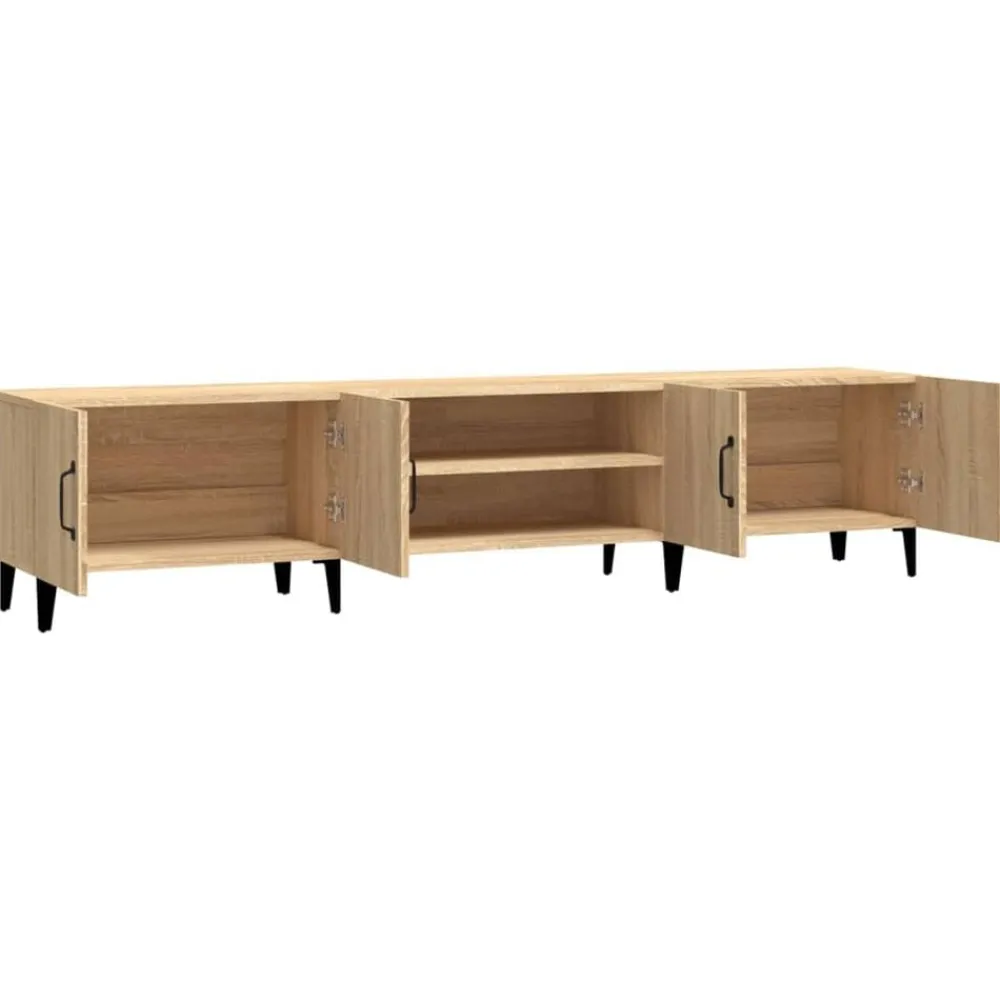 vidaXL Mueble de TV 180x31,5x40 cm madera de ingeniería Roble Sonoma New
