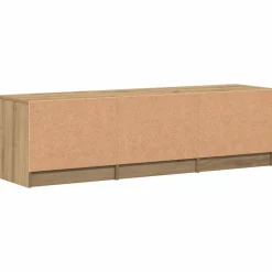 vidaXL Muebles Tv-Mueble de TV roble artesanal 140x35x40 cm madera de ingeniería