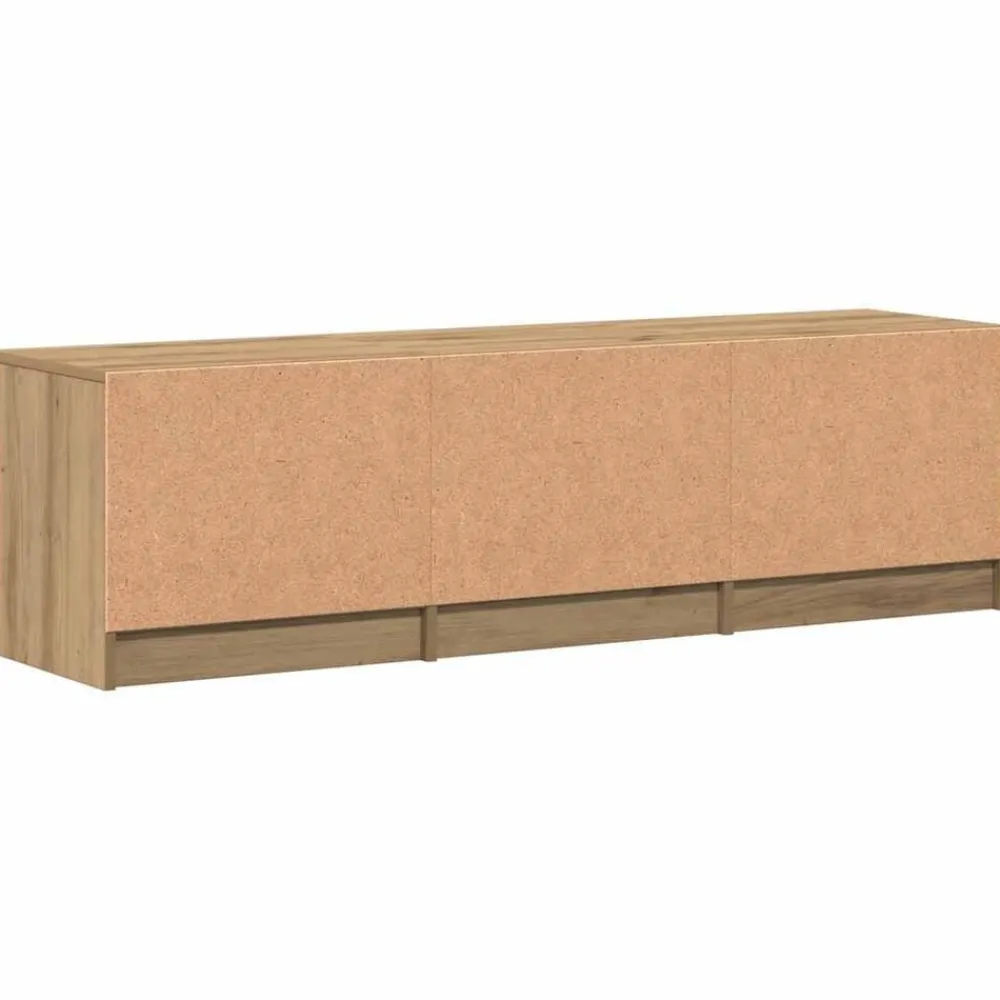 vidaXL Muebles Tv-Mueble de TV roble artesanal 140x35x40 cm madera de ingeniería