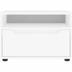 vidaXL Mueble de TV VISNES 60x40x38 cm madera de ingeniería Blanco Outlet