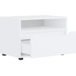 vidaXL Mueble de TV VISNES 60x40x38 cm madera de ingeniería Blanco Outlet