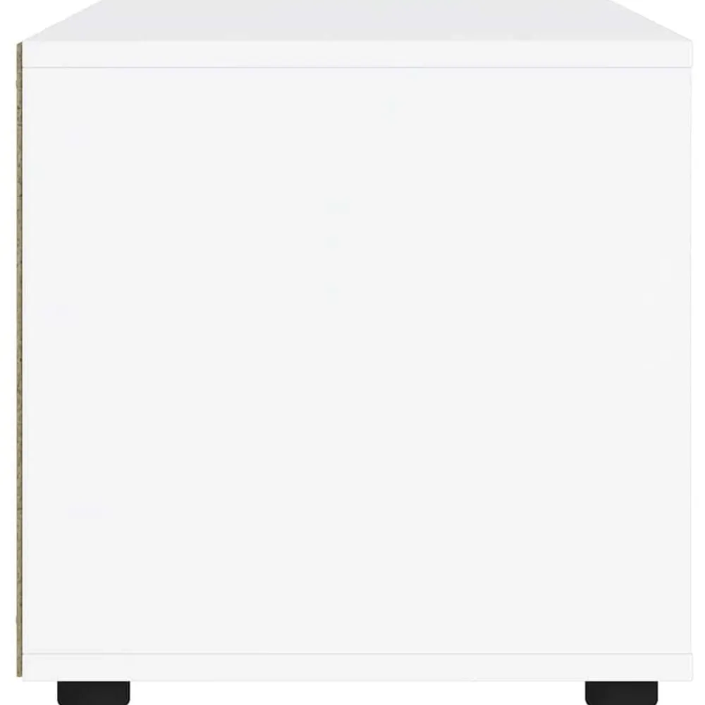vidaXL Mueble de TV VISNES 60x40x38 cm madera de ingeniería Blanco Outlet