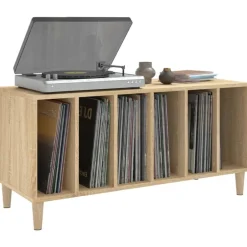 vidaXL Armarios Y Almacenamiento-Mueble discos madera contrachapada 100x38x48 cm