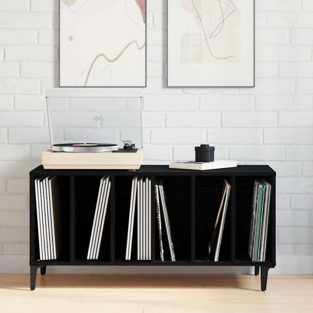 vidaXL Armarios Y Almacenamiento-Mueble para discos de vinilo 100 x 38 x 48 cm