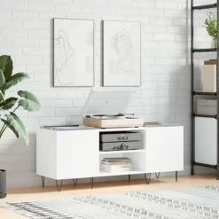 vidaXL Armarios Y Almacenamiento-Mueble para discos madera contrachapada 121x38x48 cm