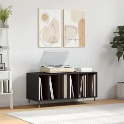 vidaXL Armarios Y Almacenamiento-Mueble para discos madera contrachapada 100x38x48 cm
