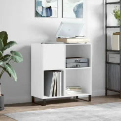 vidaXL Armarios Y Almacenamiento-Mueble para discos madera contrachapada 84,5x38x89 cm