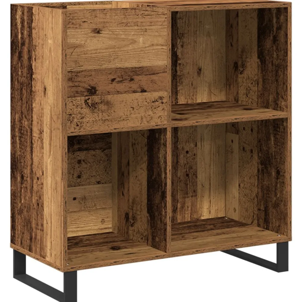 vidaXL Mueble para discos de vinilo 84,5 x 38 x 89 cm Roble artisan Best