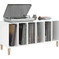 vidaXL Armarios Y Almacenamiento-Mueble para discos madera contrachapada 100x38x48 cm