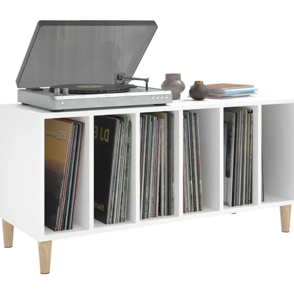 vidaXL Armarios Y Almacenamiento-Mueble para discos madera contrachapada 100x38x48 cm