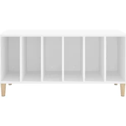 vidaXL Armarios Y Almacenamiento-Mueble para discos madera contrachapada 100x38x48 cm