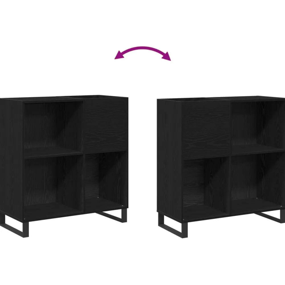 vidaXL Armarios Y Almacenamiento-Mueble para discos de vinilo 85 x 38 x 89 cm