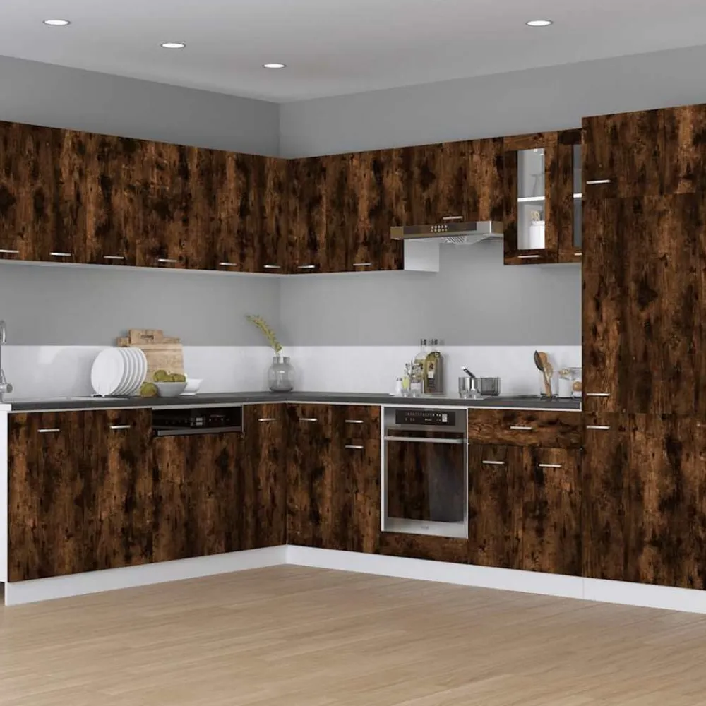 vidaXL Armarios Y Almacenamiento-Mueble para horno "Riga" 60x46x81,5 cm madera de ingeniería