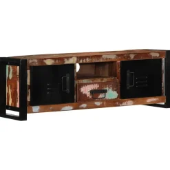 vidaXL Mueble para la TV 100x30x35 madera maciza reciclada Outlet