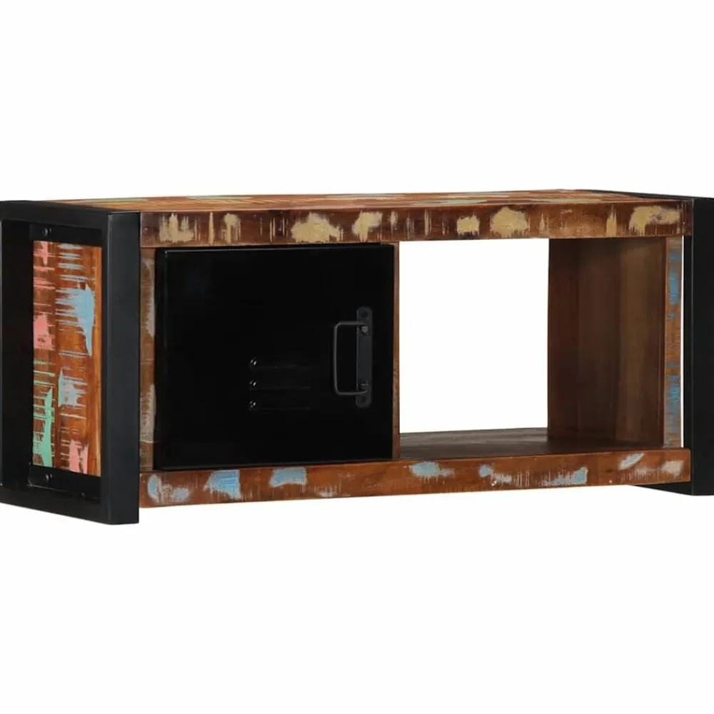 vidaXL Muebles Tv-Mueble para la TV 80x30x35 madera maciza reciclada