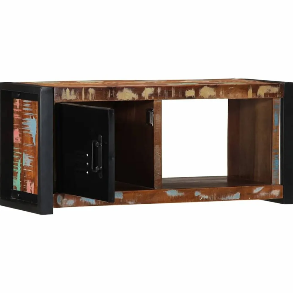 vidaXL Muebles Tv-Mueble para la TV 80x30x35 madera maciza reciclada