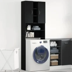 vidaXL Accesorios Para Electrodomésticos-Mueble para lavadora 64x25,5x190 cm