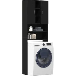 vidaXL Accesorios Para Electrodomésticos-Mueble para lavadora 64x25,5x190 cm