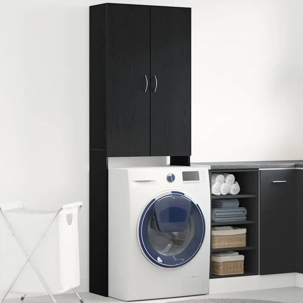vidaXL Accesorios Para Electrodomésticos-Mueble para lavadora 64x25,5x190 cm