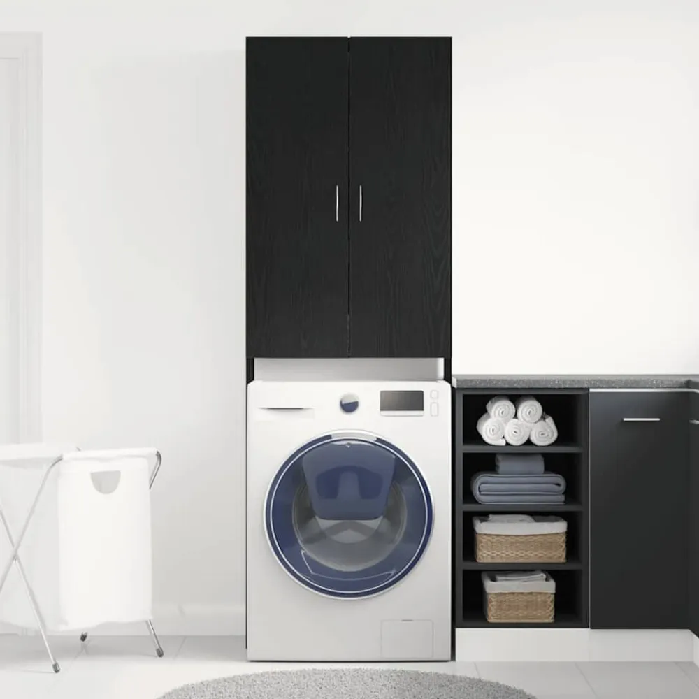 vidaXL Accesorios Para Electrodomésticos-Mueble para lavadora 64x25,5x190 cm