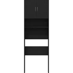 vidaXL Accesorios Para Electrodomésticos-Mueble para lavadora de madera de 64x24x190 cm