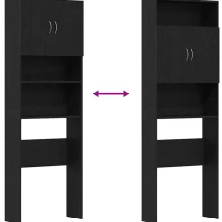 vidaXL Accesorios Para Electrodomésticos-Mueble para lavadora de madera de 64x24x190 cm