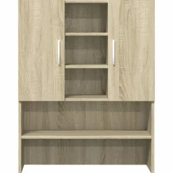 vidaXL Mueble para lavadora 2 piezas madera de ingeniería Roble Sonoma Discount