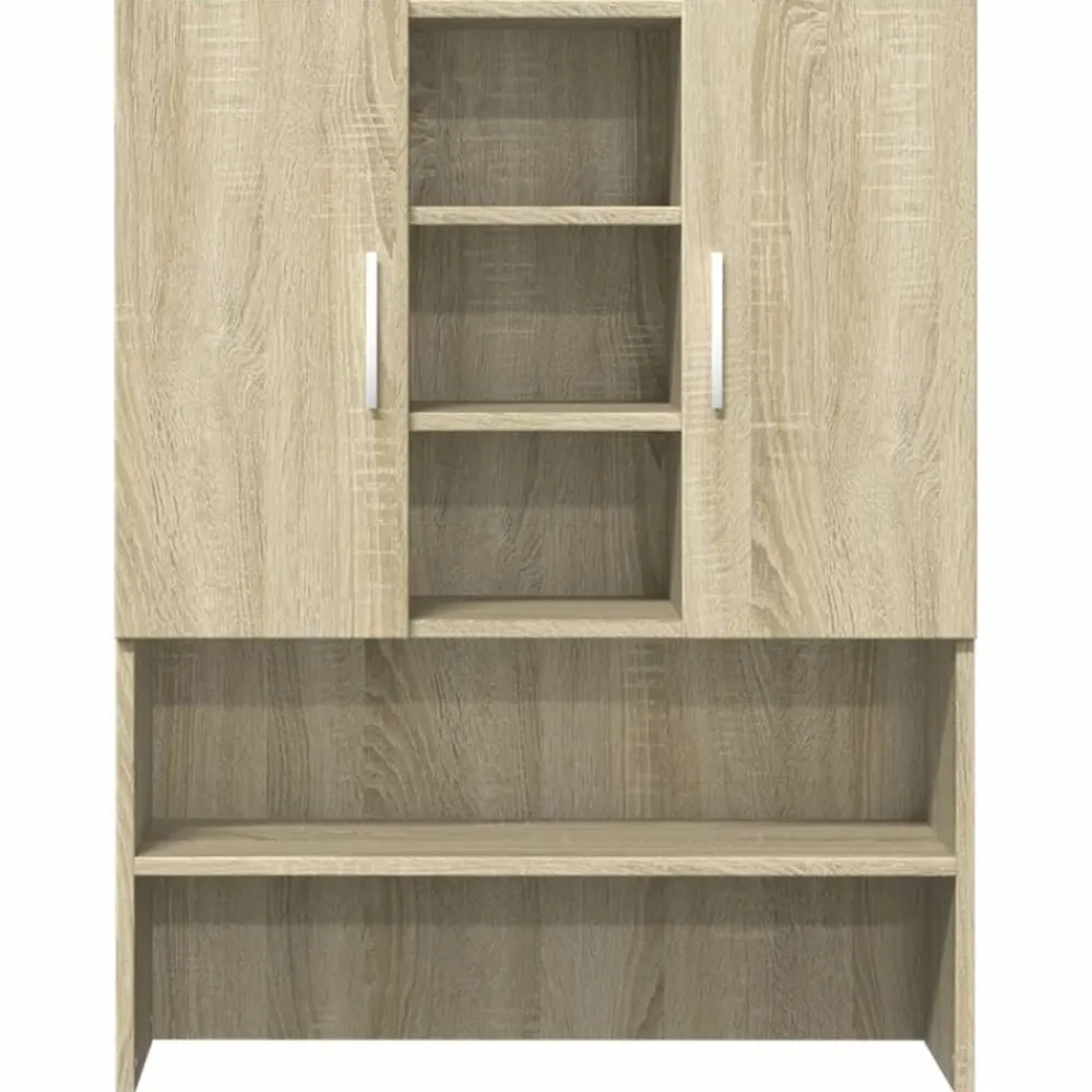 vidaXL Mueble para lavadora 2 piezas madera de ingeniería Roble Sonoma Discount