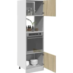 vidaXL Mueble para microondas