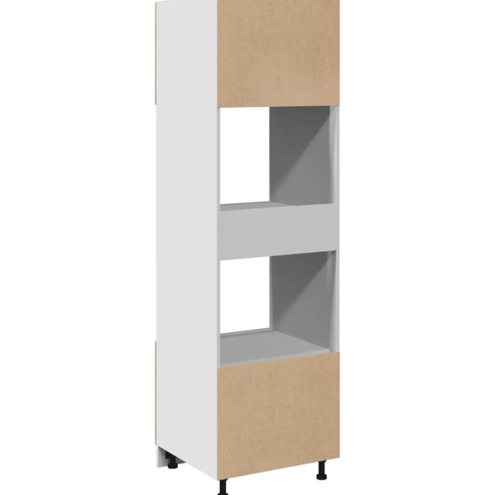vidaXL Mueble para microondas "Lyon" 60x57x207 cm madera de ingeniería Roble Sonoma Online
