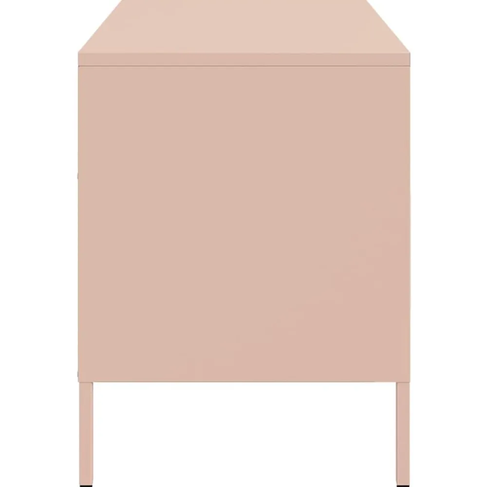 vidaXL Mueble para TV acero 68x39x50,5 cm Rosa