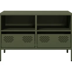 vidaXL Muebles Tv-Mueble para TV acero laminado en frío 68x39x43,5 cm