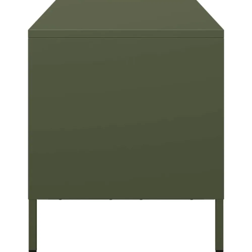 vidaXL Muebles Tv-Mueble para TV acero laminado en frío 68x39x43,5 cm