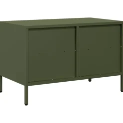 vidaXL Muebles Tv-Mueble para TV acero laminado en frío 68x39x43,5 cm