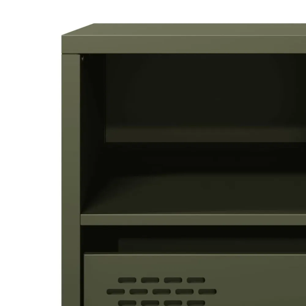 vidaXL Muebles Tv-Mueble para TV acero laminado en frío 68x39x43,5 cm