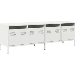 vidaXL Muebles Tv-Mueble para TV acero laminado en frío 135x39x43,5 cm