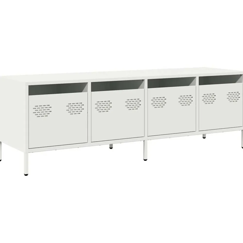 vidaXL Muebles Tv-Mueble para TV acero laminado en frío 135x39x43,5 cm