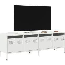 vidaXL Muebles Tv-Mueble para TV acero laminado en frío 135x39x43,5 cm