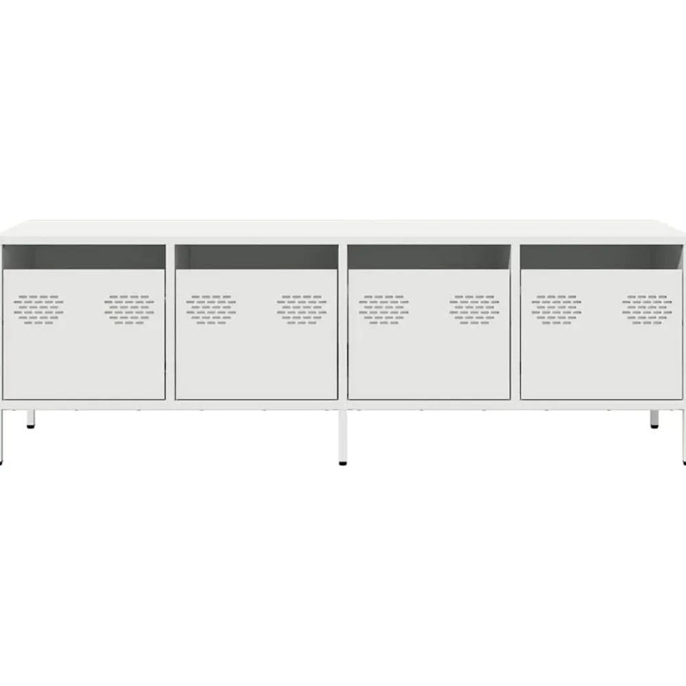 vidaXL Muebles Tv-Mueble para TV acero laminado en frío 135x39x43,5 cm