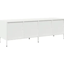 vidaXL Muebles Tv-Mueble para TV acero laminado en frío 135x39x43,5 cm