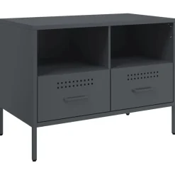 vidaXL Muebles Tv-Mueble para TV acero gris 68x39x50,5 cm